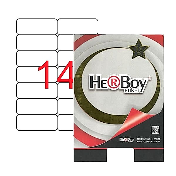 Herboy HB-1014 99,1mmX38,1mm Beyaz Lazer Etiket