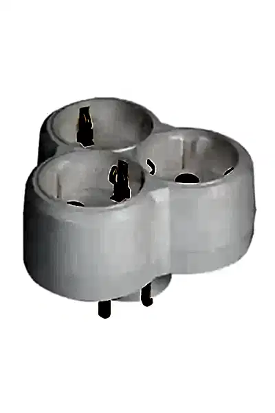 Mutlusan Topraklı Üçlü Yonca Tip Sıva Üstü Fiş Priz