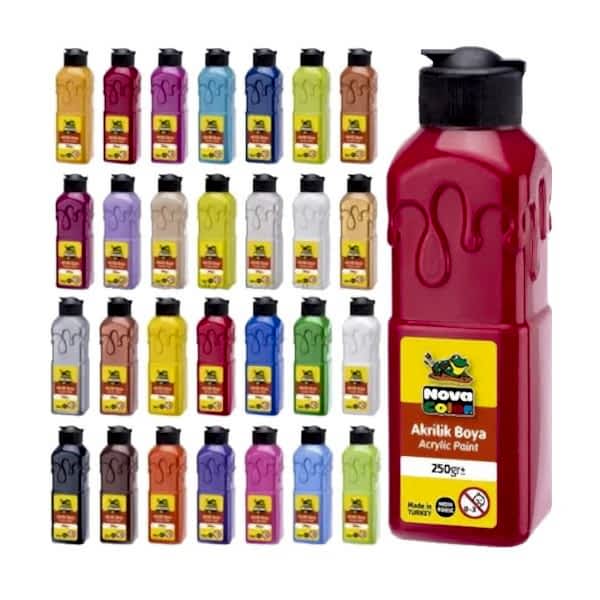 Nova Color NC-3011 250 gr Kırmızı Akrilik Boya