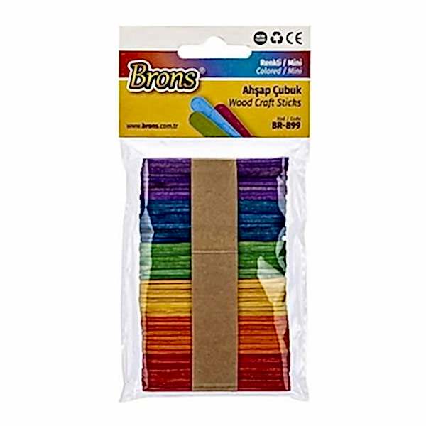 Brons BR-899 Mini Renkli Ahşap Çubuk