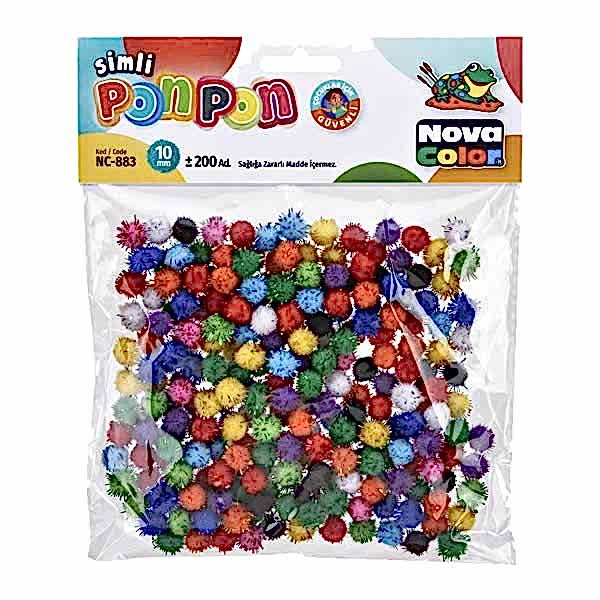 Nova Color NC-883 10 mm Simli Ponpon
