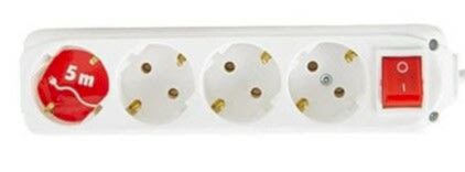 Almera 4 lü 5 mt Topraklı Anahtarlı Priz