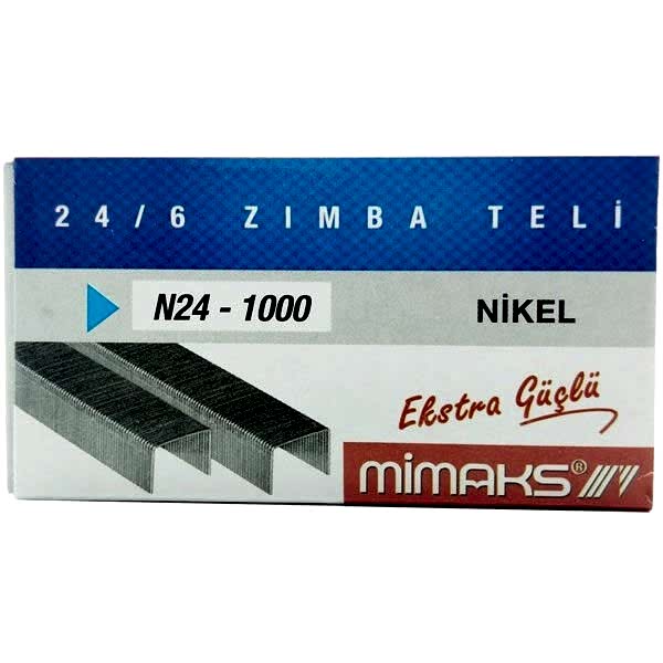 Mimaks N24 24/6 Süper Nikel Zımba Teli