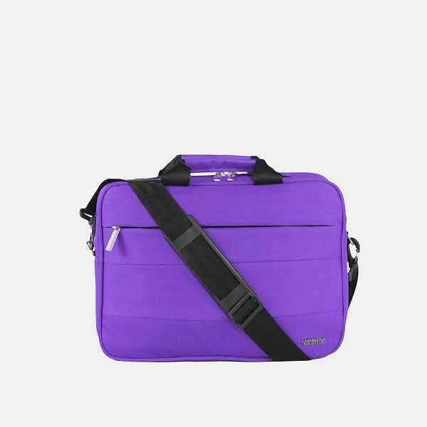 Cambridge Polo Club Önden Cepli Mor Evrak Çantası