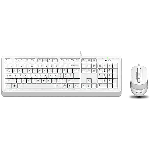 A4 Tech F1010 Beyaz Multi Media Optik Mouse & Q Klavye Set