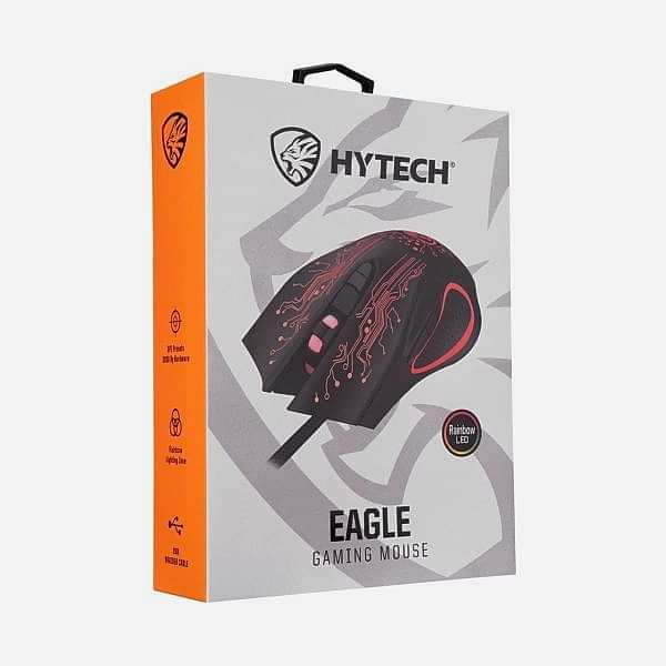 Hytech HY-X8 Eagle RGB Led Işıklı Siyah Oyuncu Mouse