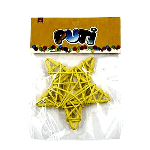 Puti 8856 Tekli Bambu Süs Yıldız