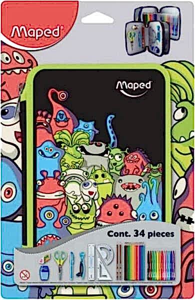 Maped 967434 Dolu Okul Malzemeleri Korsanlar Kalem Çantası