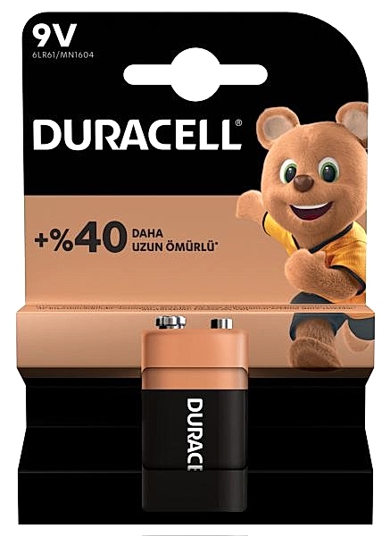 Duracell 9V Tekli Pil