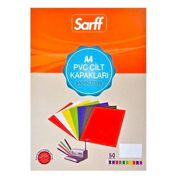 Sarff 15201108 A4 450 Mic 50 Adet Pp Kırmızı Pp Cilt Kapağı
