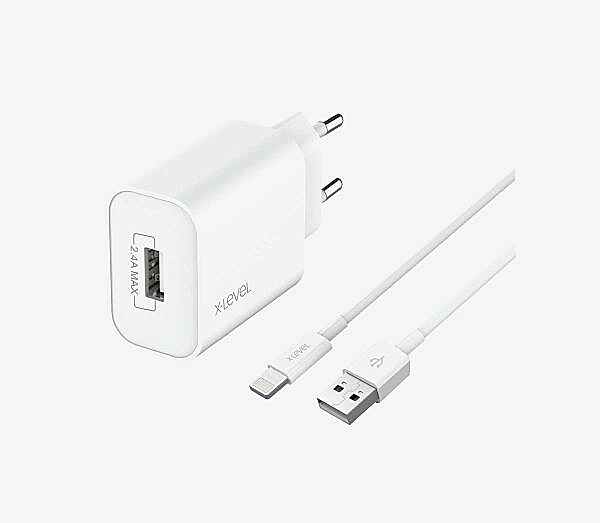X-Level XC4001L X-ChargerL Lite 12W Şarj Aleti + Lightning&nbsp;Kablo