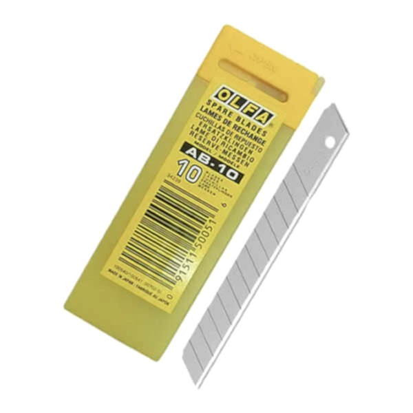 Olfa AB-10 10 lu Dar Maket Bıçağı Yedeği