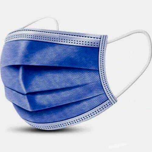 Brava 50 li Telli Mavi Tekli Ambalaj Maske