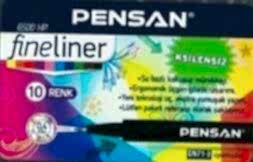 Pensan 6500 0,4 mm 10 lu Fineliner Kalem