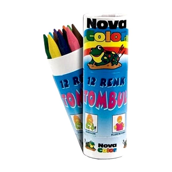 Nova Color NC-409 12 li Tombul Tüp Kuru Boya Kalemi