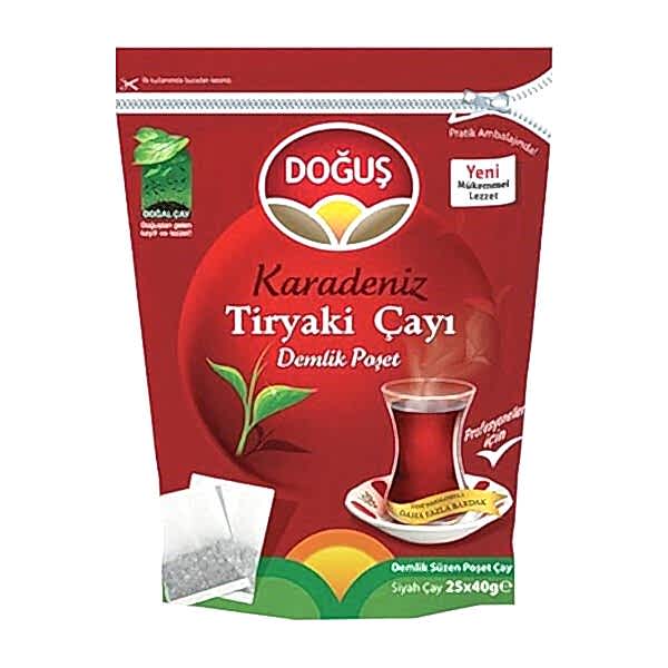 Doğuş 25x40gr Karadeniz Tiryaki Demlik Poşet Çay