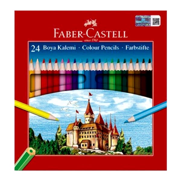 Faber Castell 24 lü Karton Kutu Boya Kalemi