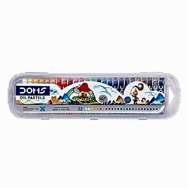 Doms 7911 25 Renk Plastik Kutu Pastel Boya