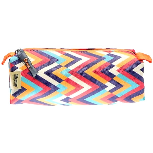 Brons BR-3022 Desenli Üçgen Deri Kalemlik