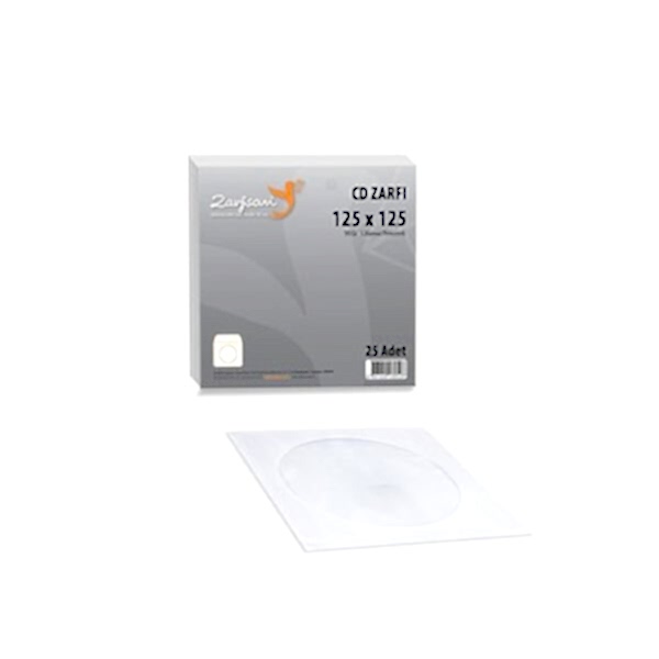 Zarfsan 90 gr 12,5x12,5 100 lü Pencereli Cd Zarfı