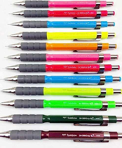 Tombow SH-300 Grip 0,7 mm Mavi Uç Silgi Kalem Seti