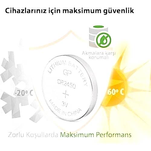 Gp GPCR2450-C5 3V  5 li Lityum Pil