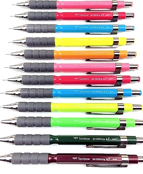 Tombow SH-300 Grip 0,7mm K.Yeşil Uç Silgi Kalem Seti