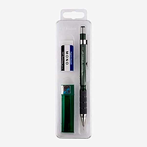Tombow SH-300 Grip 0,7mm K.Yeşil Uç Silgi Kalem Seti