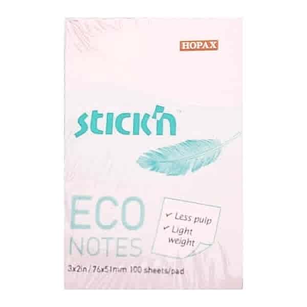 Gıpta Stickn 76x51 100 Yaprak Eco Notes Pastel Pembe Not Kağıdı