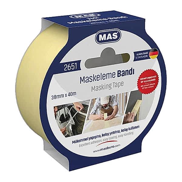 Mas 2651 38mmx40mt Maskeleme Bandı