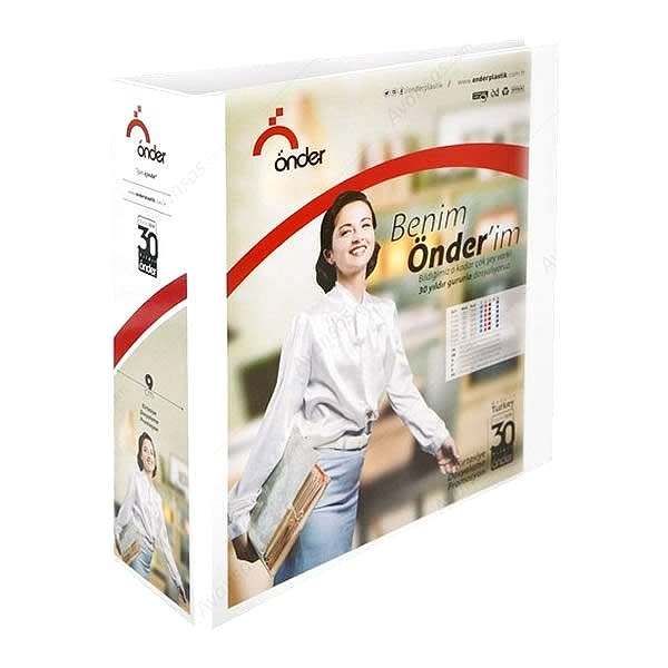 Önder 2019-5 4 Halkalı 9 cm Beyaz Firma Klasörü