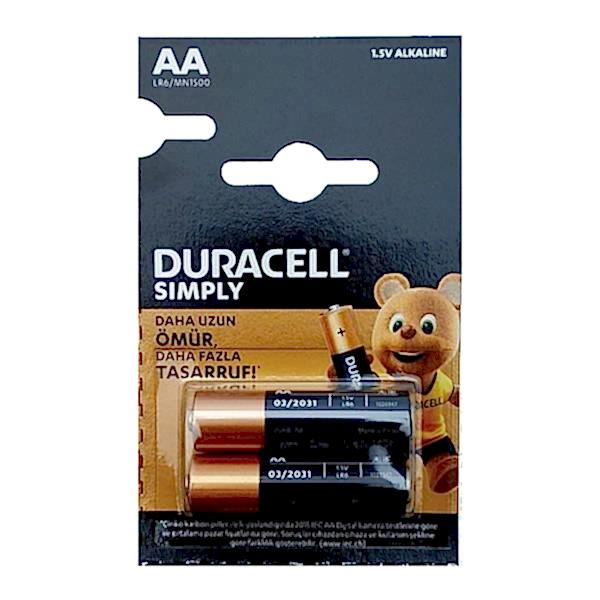 Duracell AA MN 2400 2 li Pil