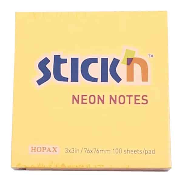 Gıpta Stickn 76x76 100 Yaprak Neon Turuncu Yapışkanlı Not Kağıdı