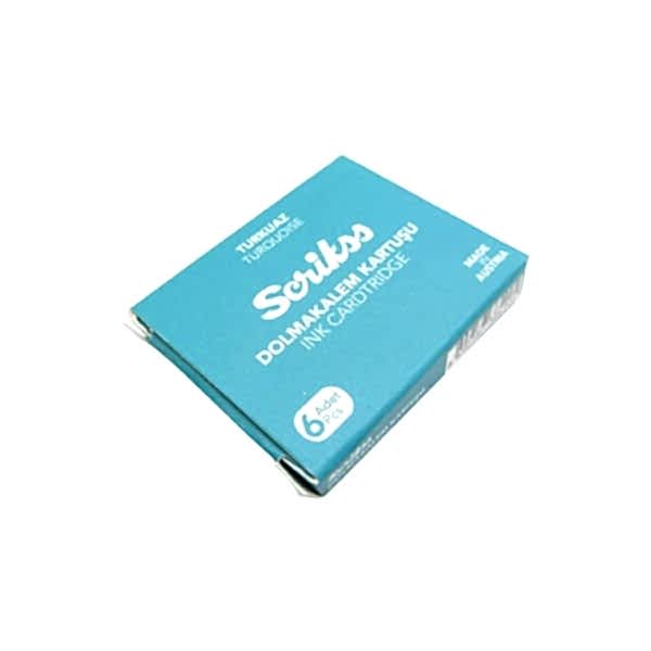 Scrikss 6 lı Turkuaz Dolma Kalem Kartuşu