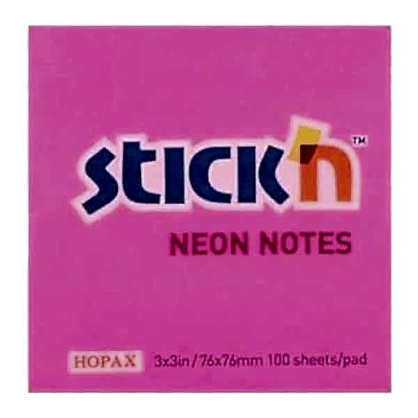 Gıpta Stickn 76x76 100 Yaprak Neon Pembe Yapışkanlı Not Kağıdı