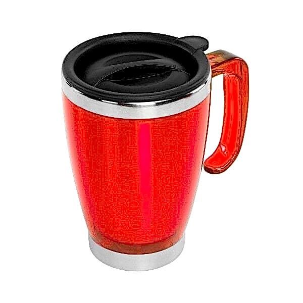 S-LINK SL-1981 Kulplu Paslanmaz Çelik Kırmızı Termos Kupa 415 Ml