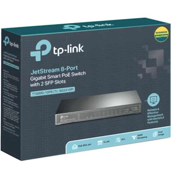 Tp-Link T1500G 10Ps Smart Switch
