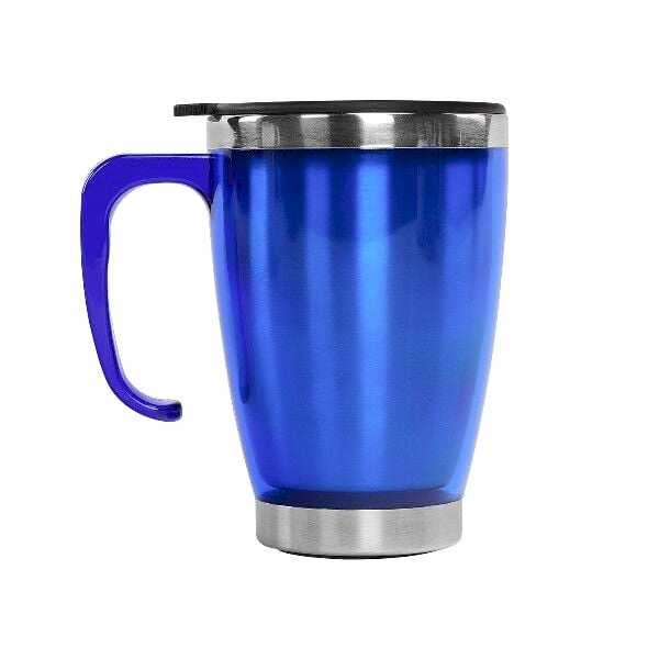 S-LINK SL-TM1981 Kulplu Paslanmaz Çelik Lacivert Termos Kupa 415 Ml