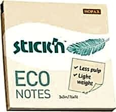 Gıpta Stickn Eco Notes 76x76 100 Yaprak Pastel Sarı Yapışkanlı Not Kağıdı