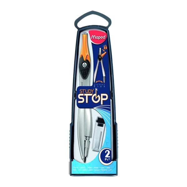Maped 195110 Study Stop Uçlu Uç Kutusu & Pergel Seti