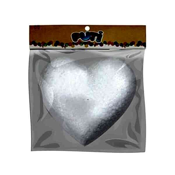 Puti 5022 Tekli 18 cm Köpük Kalp