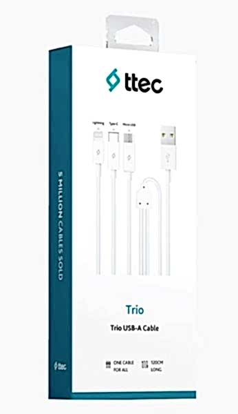 Ttec 2DK7521 Type-C,L.Micro USB Trio Şarj Kablosu