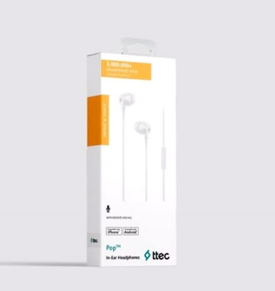 Ttec 2KMM13B Pop 3,5 mm Beyaz Mikrofonlu Kulakiçi Kulaklık