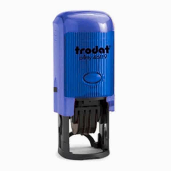 Trodat 46119 Mavi Gövde Plakalı Tarih Damgası Boş Kaşe