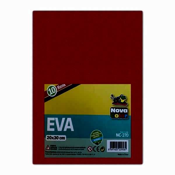 Nova Color NC-270 20x30 cm 10 lu Yapışkanlı Eva