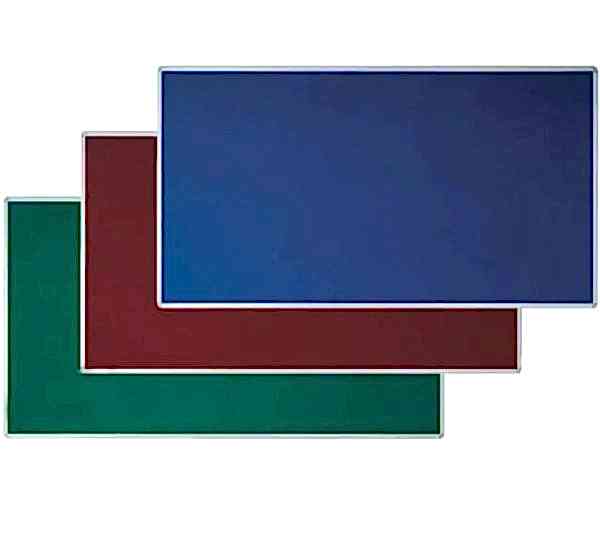 İnter INT-558-B 90x120 Alüminyum Çerçeve Duvara Monte Mavi Çuhalı Pano