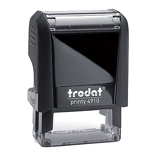 Trodat 4910 P4 Siyah Gövde Kaşe Boş Kaşe