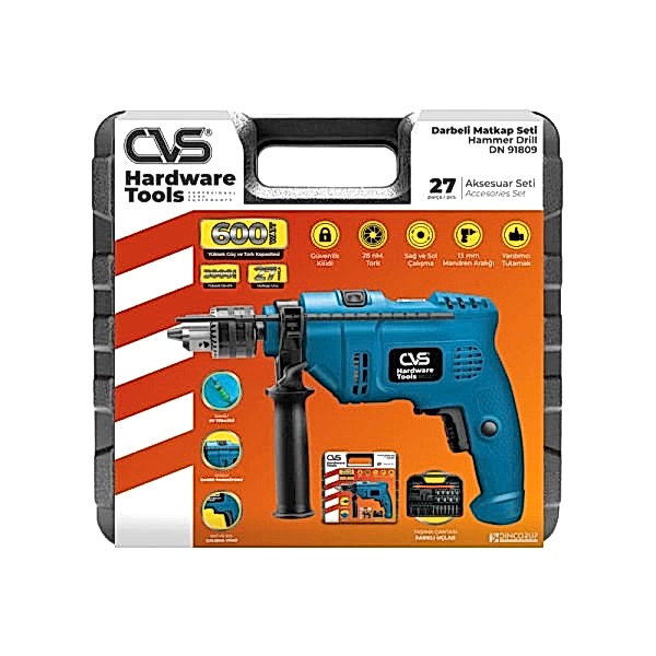 CVS DN-91809 27 Parça Darbeli Matkap