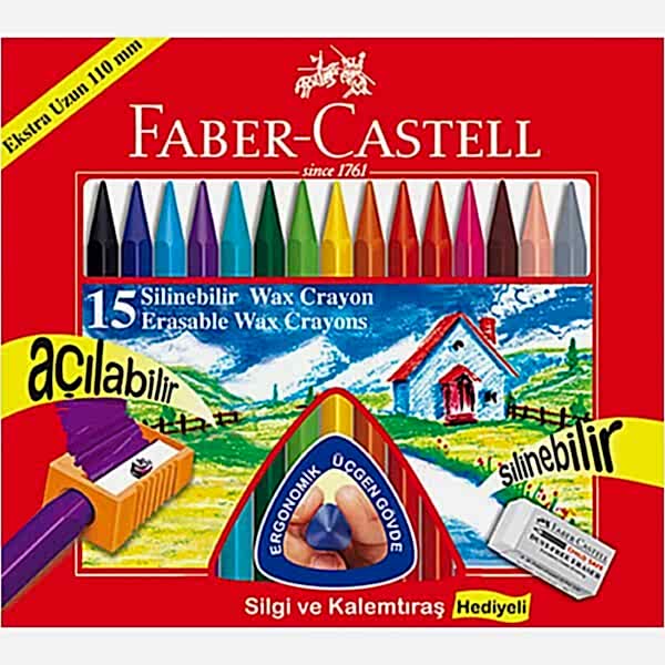 Faber Castell 15 li Silinebilir Mum Boya