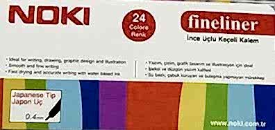 Noki 6068-24 24 lü PVC Fineliner Keçeli Kalem